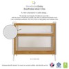BreathableBaby Breathable Mesh 2-in-1 Mini Crib, Beech & White, Greenguard Gold Certified - 2 of 4