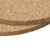 Unique Bargains Soft to the Touch Cork Temperature Resistant Coasters 4 Pcs - 4 of 4