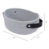 REGALWOVEN Odorless Cotton Rope Handcrafted Compact Multiple Use Open Storage Bins 3 Pcs - 3 of 4