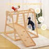 Kids Climbing Frame, Indoor Playground, 7 in 1 Toddler Climbing Toy with Climbing Frame, Rope and Wooden Ladder, Swing, for 3-8 Years Old - 3 of 4