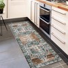 Vintage Rug Soft Oriental Floral Printed Carpet Washable Rug Living Room Bedroom Rug - 3 of 4