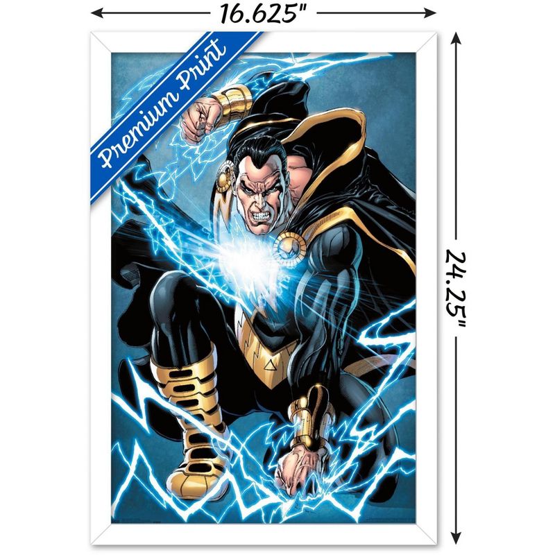 Trends International DC Comics - Black Adam - Lightning Framed Wall Poster Prints, 3 of 7