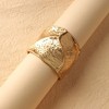 SOHI Women's Metallic Gold Regal Rhapsody Statement Bracelet - 2 of 4