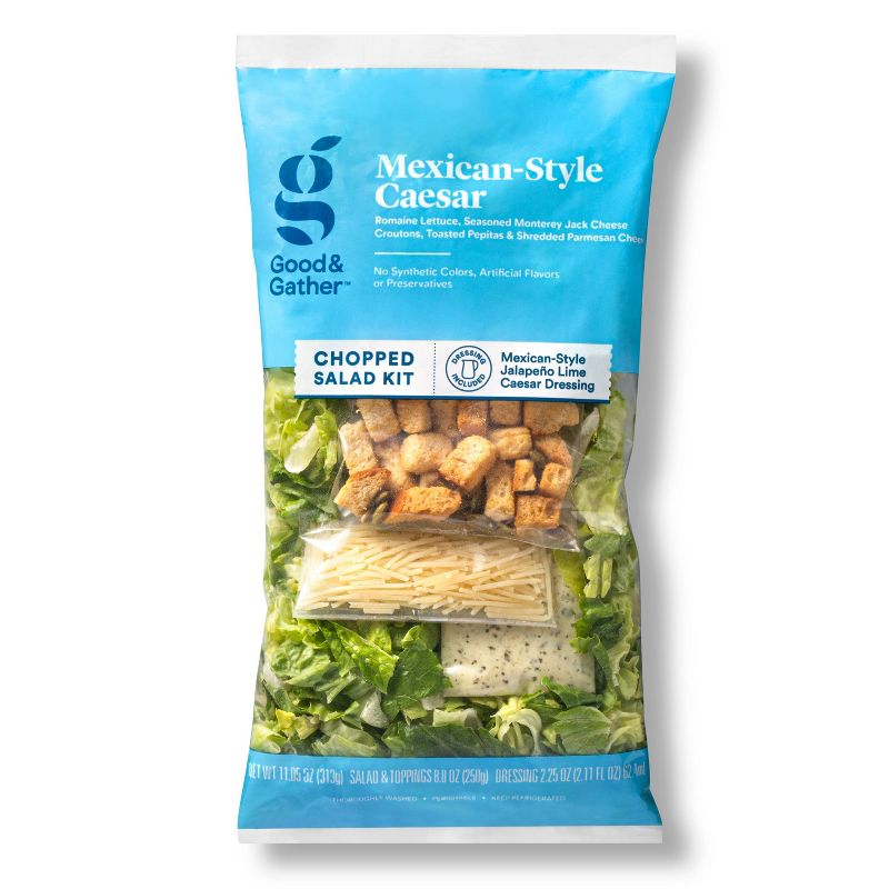 Mexican Caesar Chopped Salad Kit - 11.05oz - Good &#38; Gather&#8482;, 1 of 6
