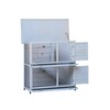 FURNIinspire Rabbit Hutch Outdoor, 2-Story Rabbit Cage Indoor with Run, Bunny Cage with 2 Removable No-Leak Trays, Non-Slip Ramp, 41"*19.7"*40.55" - 4 of 4