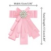 Elerevyo Women's Ribbon Brooch Bowknot Neck Bow Ties - 2 of 4