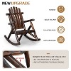 Karl Home | 38 in. Solid Wood High Back Outdoor Rocking Chair - 4 of 4