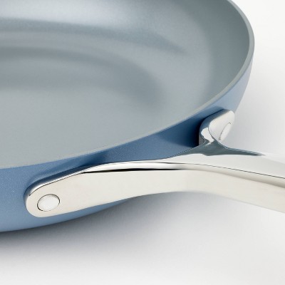 7-Piece Blue Nonstick Ceramic-Coated Aluminum Cookware Set