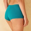 Women's Ribbed Textured Low-Rise Cheeky Swim Boyshorts - Wild Fable™ - 2 of 4