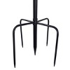 Alpine Corporation Sunflower Kinetic Wind Spinner Iron Decorative Garden Stake Gold - 2 of 3