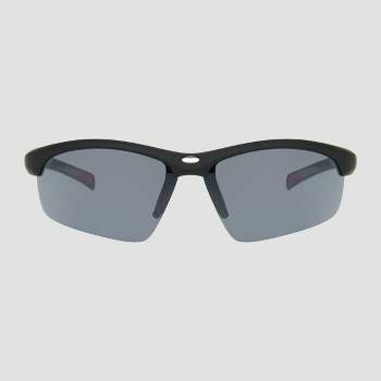 Men's Browline Wrap Sport Sunglasses - All In Motion™  Black