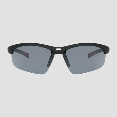 Men's Browline Wrap Sport Sunglasses - All In Motion™ Black : Target
