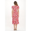 WEST K Women's Haven Short Sleeve Keyhole Printed Midi Dress - 4 of 4