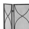 NicBex Classic Wrought Iron Fireplace Screen with Arched Top and Scrollwork Freestanding Fire Guard Safety Gate for Living Room - 4 of 4