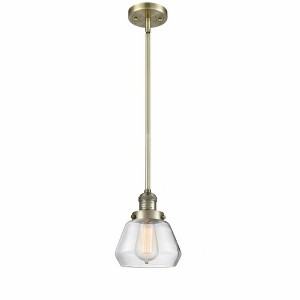 Fulton - 1 Light Stem Hung Mini Pendant In Industrial Style-9 Inches Tall and 7 Inches Wide - 1 of 1