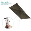 Sonkuki 6×9FT Rectangular Outdoor Patio Umbrella w/Push Button Tilt and Crank Handle, Sun-Protective - 4 of 4