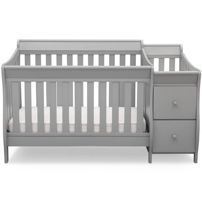 Delta Children Bentley Convertible Baby Crib and Changer - Gray