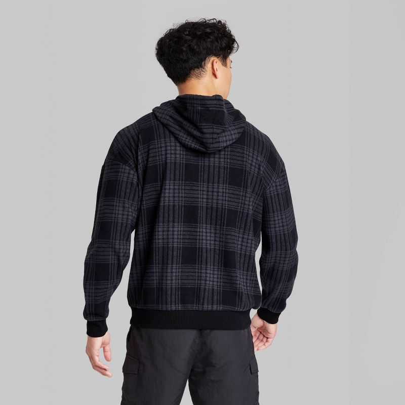 Men&#39;s Regular Fit Hooded Pullover Sweatshirt - Original Use&#8482; Black, 3 of 4