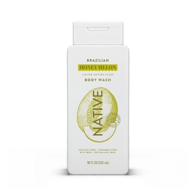 Native Limited Edition Global Flavors Sulfate-Free Body Wash - Brazilian Honey Melon - 18 fl oz