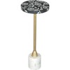 Brielle Side Table MDF - ZM Home: Modern Chrome-Plated, Round, Iron Frame, 22" High - 2 of 4