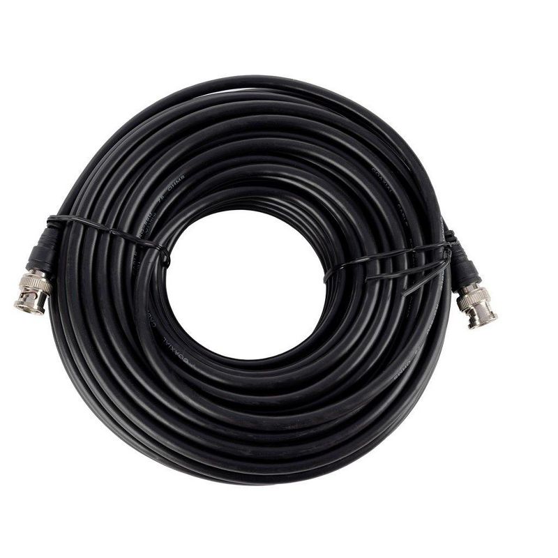 Monoprice Audio/Video Coaxial Cable - 75 Feet - Black | RG-59U BNC Male/ BNC Male, 75ohm, 3 of 4