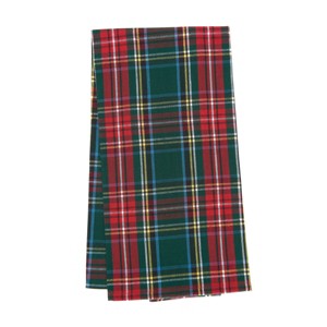 C&F Home 27" x 18" Weston Plaid Fall Woven Christmas Kitchen Dish Towel Decor Decoration, Red, Yellow, Blue Plaid - 1 of 3