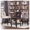 Set of 2 Phelan Keyhold Counter Height Barstool Smoke - InspireQ - 3 of 4