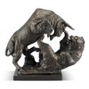 SPI Home Market Fighters Sculpture – Aluminum Bull & Bear Statue, 17.5” H Freestanding Financial Decor for Office or Study - 2 of 4