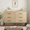 CuisinSmart 6 Dresser for Bedroom, 52" Drawer with Large Storage Space, Freestanding Wooden Storage Dresser Chest for Living Room - 3 of 4
