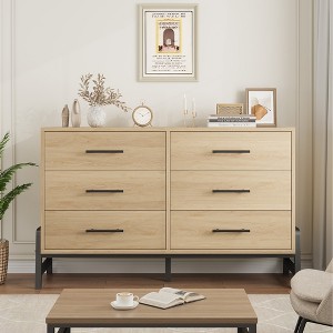6-Drawer Cabinet - Wooden Storage Cabinet, Office Furniture, Multi-Drawer Organizer, Home Storage Solution, Durable Cabinet - 1 of 4