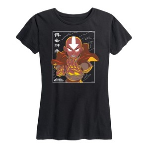 Women's - Avatar: The Last Airbender - Avatar State Aang Short Sleeve Graphic T-Shirt - 1 of 4