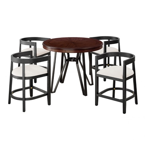 Christopher Knight Home Ember 5 Pieces Metal and Rubberwood Counter Height Dining Set - image 1 of 4