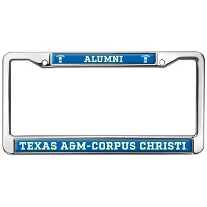 Texas A&M Corpus Christi Alumni Logo Full Size Standard License Plate Metal Frame - 1 of 4