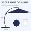 HYLEORY 10ft. Outdoor Curvy Cantilever Umbrella with Sand Bag Base - 4 of 4