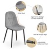 Hyleory Modern Upholstered Velvet Dining Chairs Set of 2 with Metal Legs and High Back, for Kitchen and Dining Room, Easy to Assemble and Clean - 2 of 4