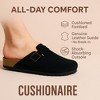 CUSHIONAIRE Hana - Genuine Leather Suede Classic Clog Womens Shoes - Slip On Mule Comfortable Shoes for Women - 3 of 4