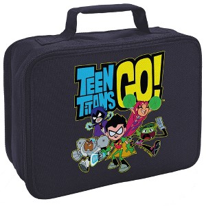 Teen Titans Go Logo And Characters Insulated Soft Sided Lunch Box - 1 of 4