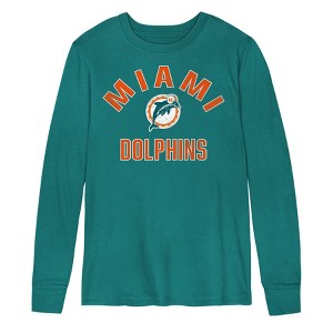 NFL Miami Dolphins Boys' Long Sleeve Core T-Shirt - 1 of 1