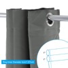 Unique Bargains Short Tier Small Grommet Short Cabinet Blackout Drapes 2 Pcs - 3 of 4