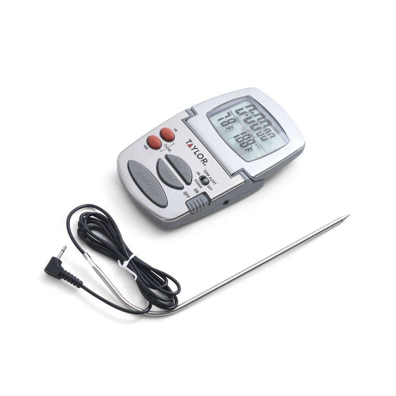 Taylor Programmable Stainless Steel Wire Probe Kitchen Meat Cooking Thermometer&#160;, 2 of 9