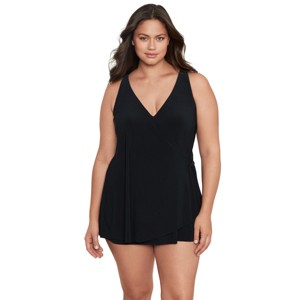 Trimshaper Women's Lola Surplice Swimdress - 1 of 3