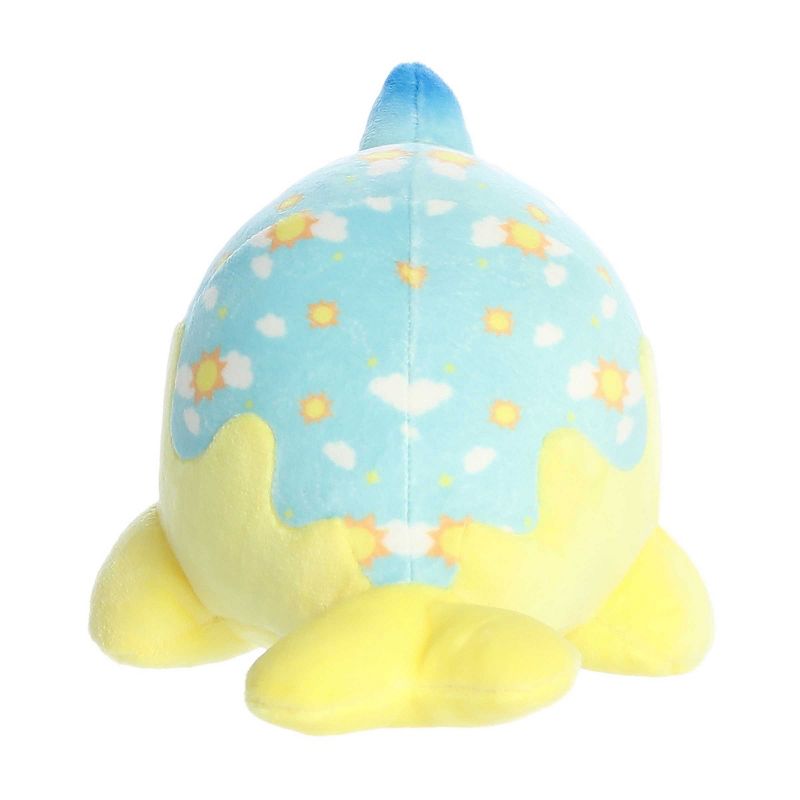 Aurora Small Sunny Day Nomwhal Tasty Peach Enchanting Stuffed Animal Yellow 7", 4 of 5