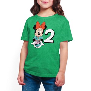 Girls' - Disney - Minnie Birthday 2 Short Sleeve Graphic T-Shirt - 1 of 4