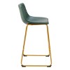 Zuo Augusta Barstool (Set of 2) Green  and  Gold - 4 of 4