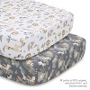 The Peanutshell Organic Crib Bedding Set for Baby Boys and Baby Girls, Safari Serenity, 4 Pieces - 3 of 4