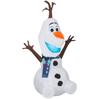 Gemmy Christmas Inflatable Olaf , 4 Ft Tall, Multi : Target