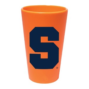NCAA Syracuse Orange Silicone Pint Glass - 16oz: Multicolor Drinkware, 1 Piece - 1 of 2