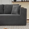 106" Corduroy L-Shaped Cloud Modular Sectional Sofa Left Chaise - 3 of 4
