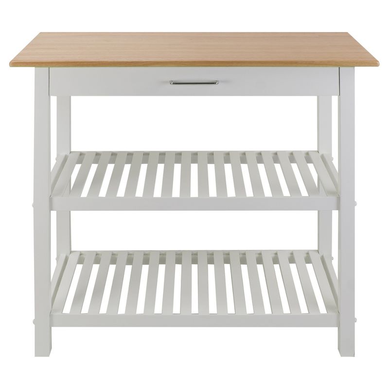Kitchen Island with Two Shelves - Flora Home, 1 of 8
