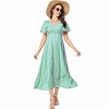 Maternity Dress Summer Casual Flowy Midi Dress for Baby Shower - 2 of 3